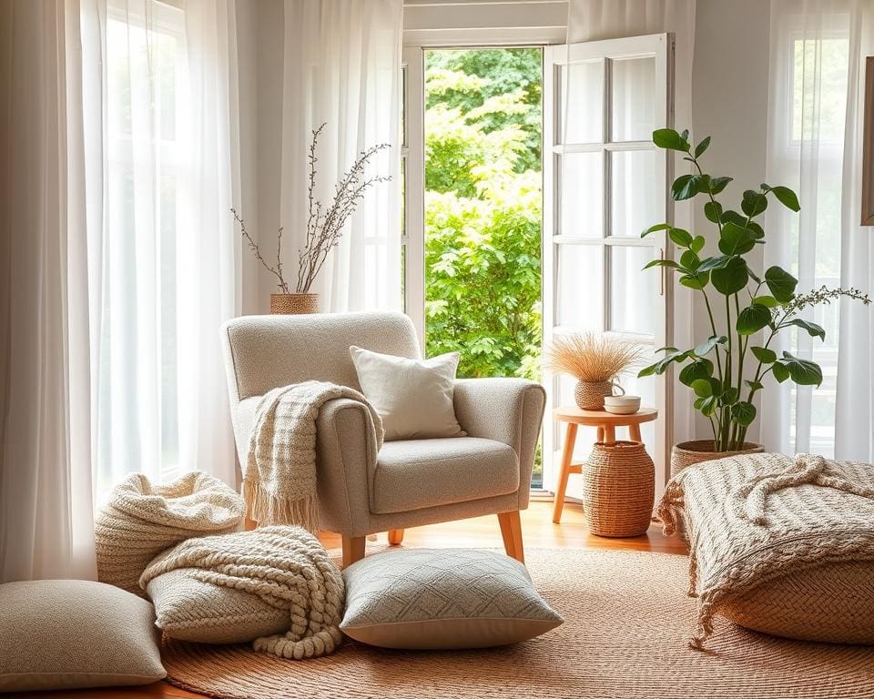 Hoe gebruik je wol in een zomers interieur?