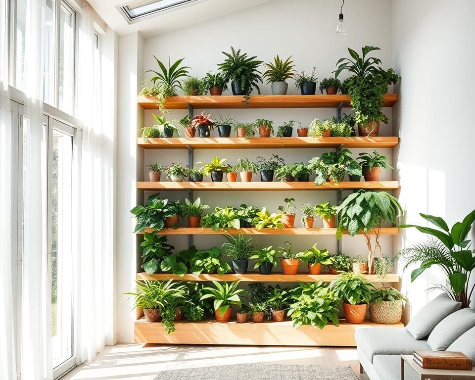 Op welke manier geef je planten een centrale plek?