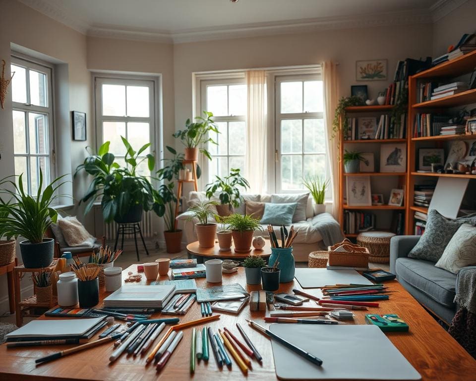 Wat zijn creatieve activiteiten voor thuis in het weekend?