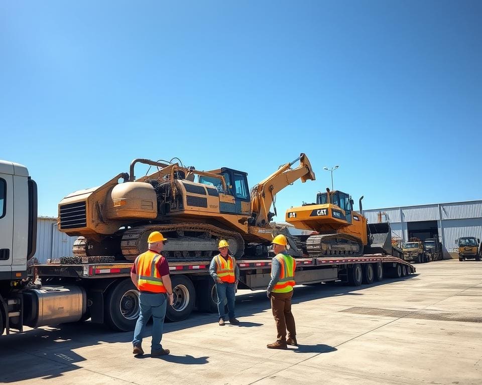Hoe werkt een transportbedrijf voor zwaar materieel?