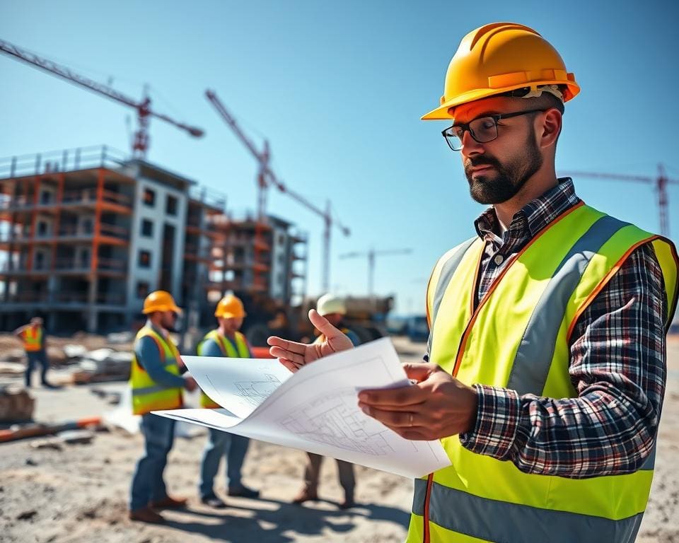 Wat doet een uitvoerder op de bouwplaats?