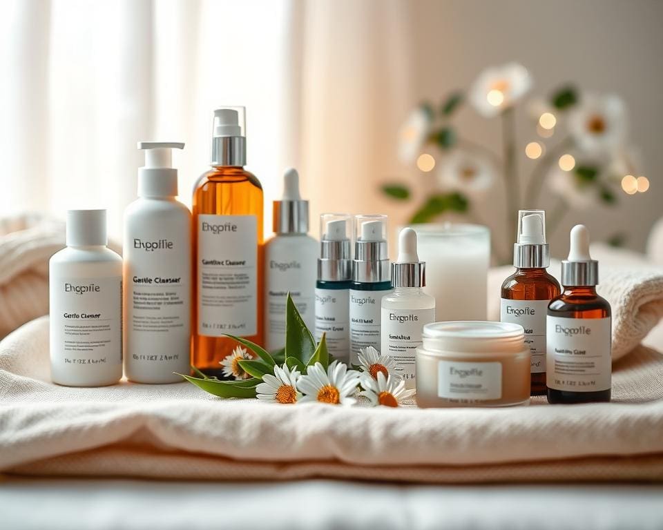 Welke verzorgingsproducten zijn geschikt voor een gevoelige huid?