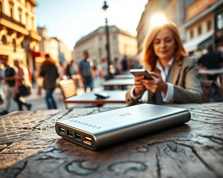 powerbank onderweg