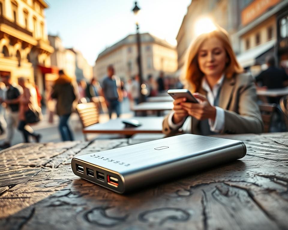 powerbank onderweg