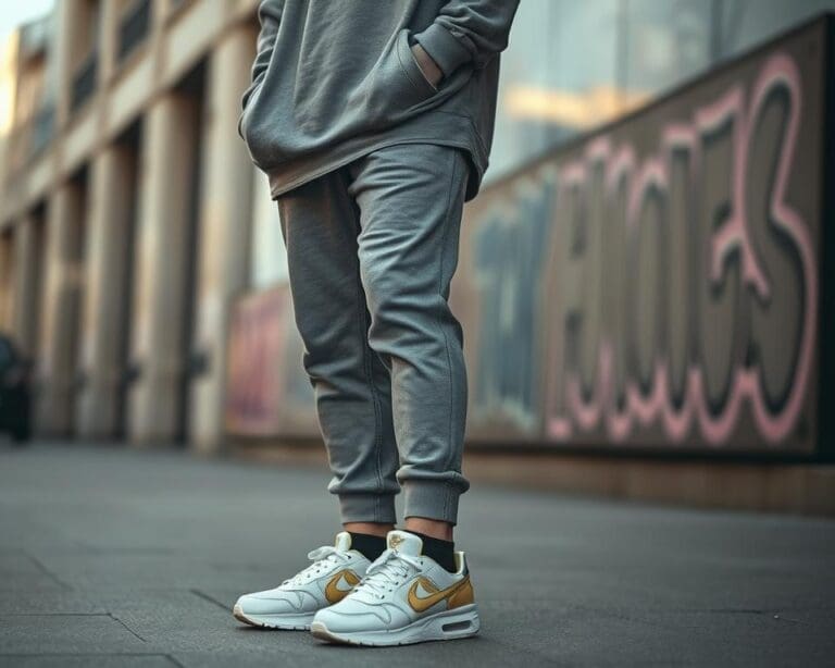 sneakers oversized hoodie