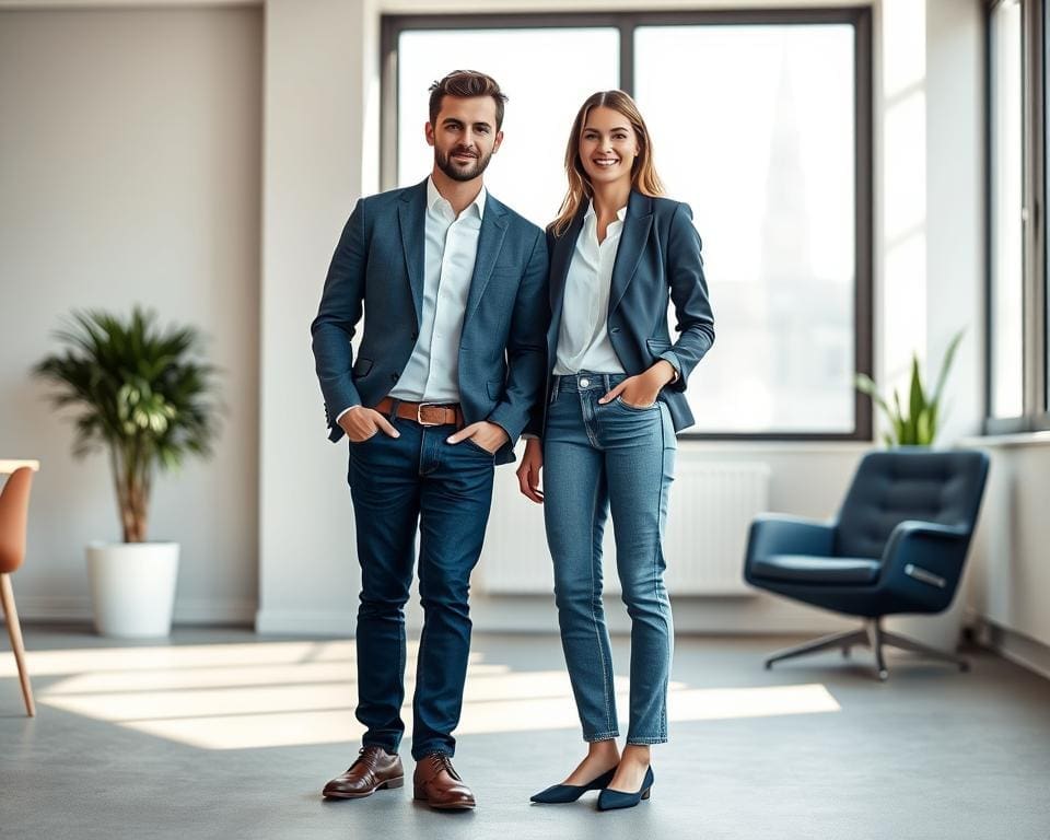 jeans zakelijke casual outfit