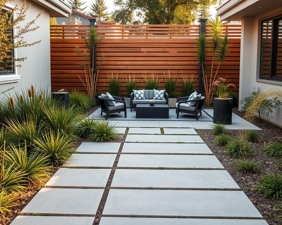 moderne voortuin