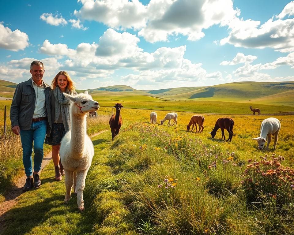 alpaca wandelen